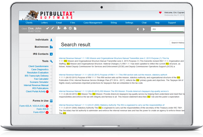 Searchable Internal Revenue Manual