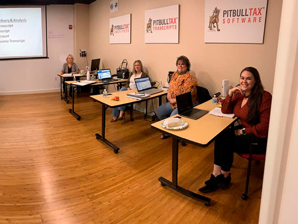 Several pictures of previous tax resolution workshops