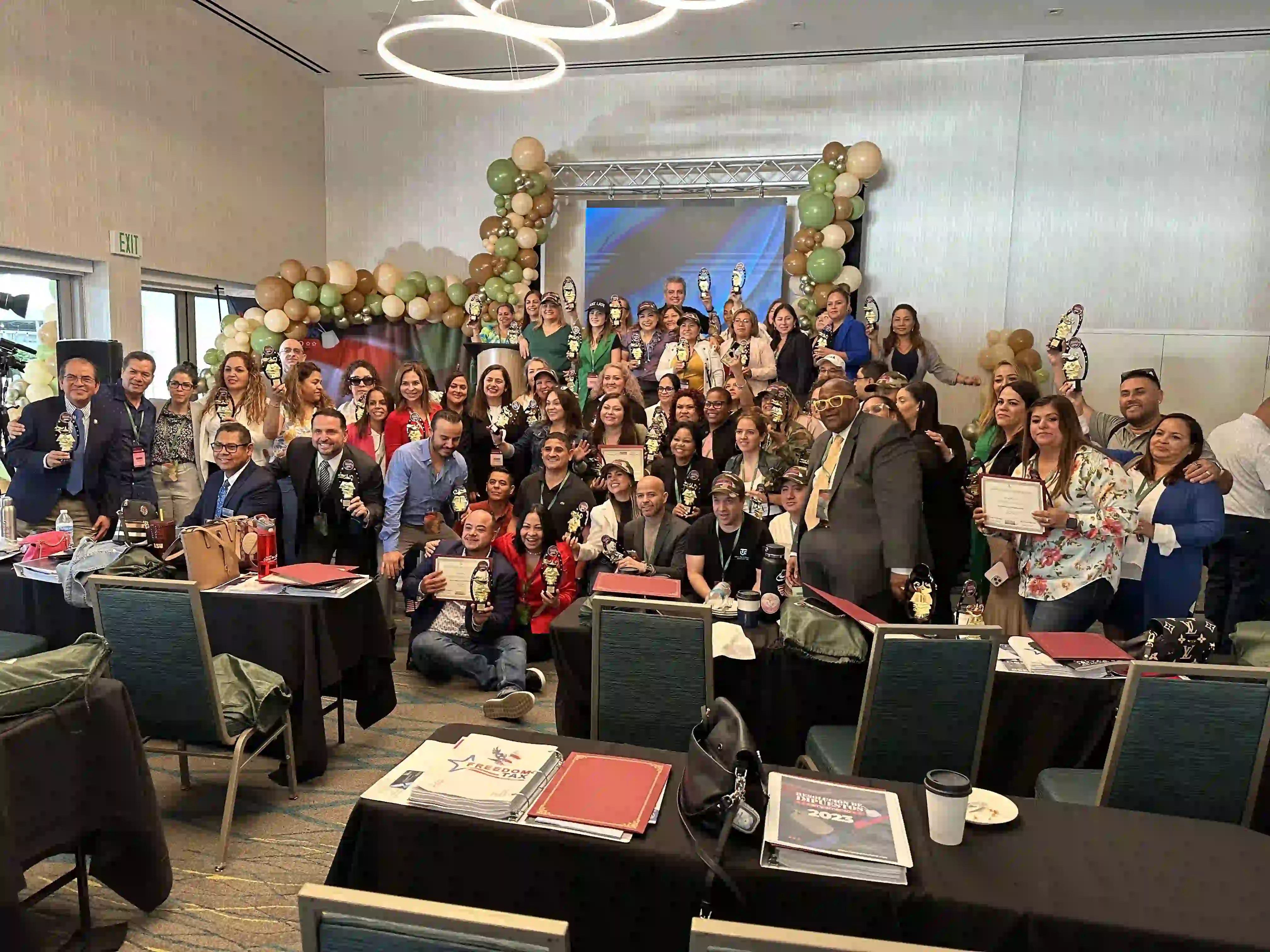 Several pictures of previous tax resolution workshops