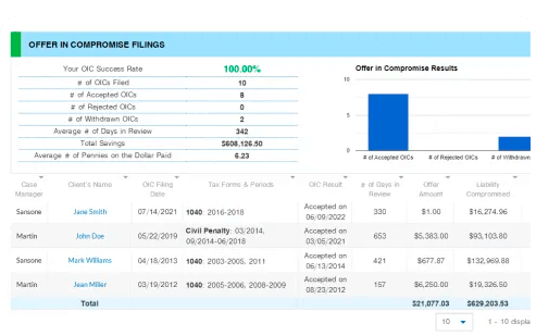 A screenshot of the software